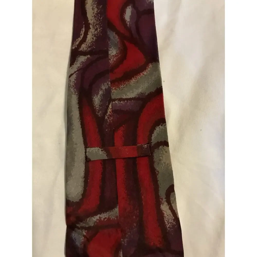 oleg cassini Red Pattered Necktie